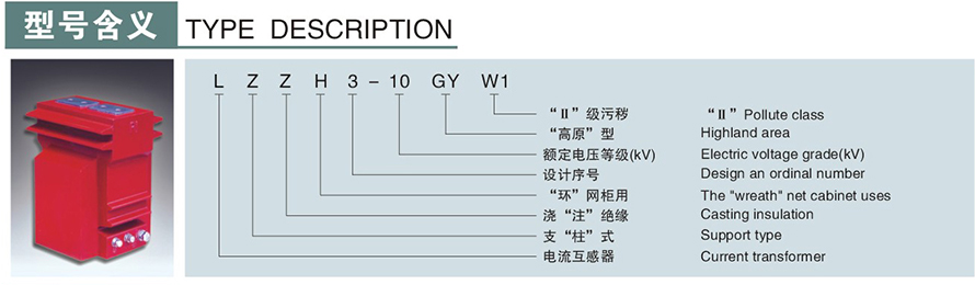 LZZH3-10GYW1型電流互感器型號說(shuō)明